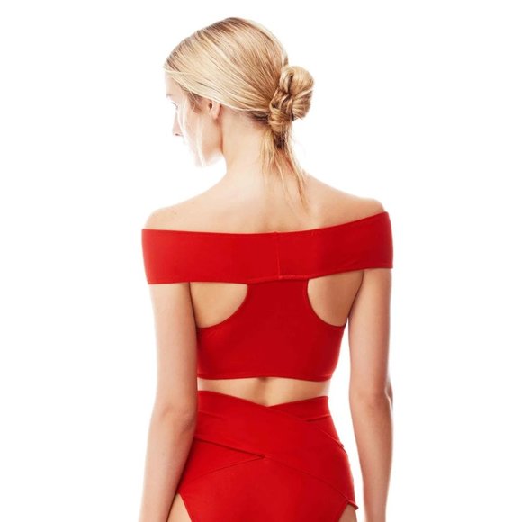 OYE Swimwear Lucette red bikini top size S - Picture 2 of 6
